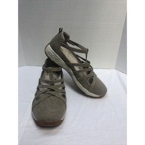 Therafit Danielle Women's Comfort Shoe Sneakers Size 11.5-12 Tan Slip Resistant